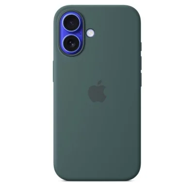 Cover Iphone 16 Silicone Case With Magsafe Apple - Lake Green